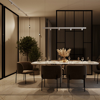 Трековый магнитный светильник 5 см, 7W, 3000K, Maytoni Alfa S TR132-2-7W3K-W, белый