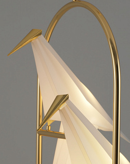 Подвесной светодиодный светильник 48*80 см, LED 24 W, Moderli Birds V3071-2PL Золотой