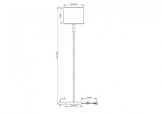 Торшер Arte Lamp North A5896PN-1PB, полированная медь