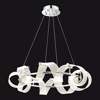 Люстра подвесная *70*45-150 см, 8*led*10W, 4000K, Lussole Knox LSP-7416, хром