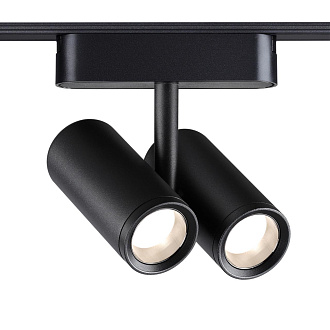 Трековый светильник 11,5*4,2*13,2 см, LED*1*2*8W, 4000 К, Novotech 359108 Smal Shino, черный