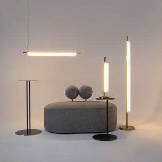 Торшер 25*148 см, LED 15W 3000K Maytoni Modern Loom MOD258FL-L15BS3K латунь