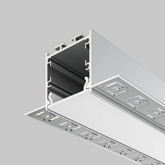 Алюминиевый профиль  Встраиваемый 2000*71,5*35 мм для светодиодной ленты Maytoni Led strip Серебро ALM-7135-S-2M