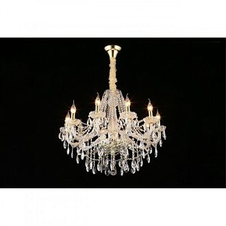 Подвесная люстра 73*80-170 см, 10*E14, 40W, Aployt Koletta APL.755.13.10, золотой