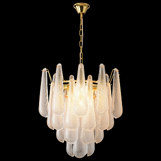 Каскадная люстра 46*148 см, 8*E14, 320W, Crystal Lux FONTAIN SP8 GOLD золотой