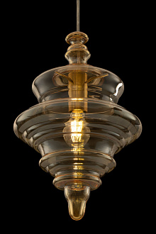 Подвесной светильник Maytoni Trottola P057PL-01BS, диаметр 28 см, латунь