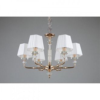 Подвесная люстра 70*70-140 см, 6*E14, 40W, Aployt Silvian APL.719.03.06, золотой