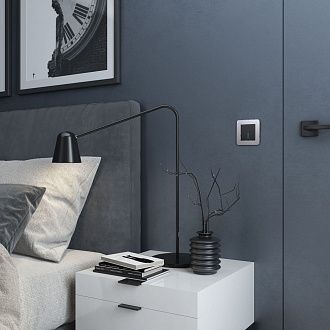 W0012606 Рамка на 1 пост Platinum, алюминий Werkel, 4690389184413
