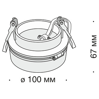 Светильник 10*10 см, LED 12W, 4000K Maytoni Magic DL2003-L12W4K, белый