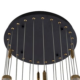 Люстра подвесная *46*240-500 см, *LED*158W, 3000K, Citilux Tanna CL253040, Латунь\Чёрный