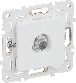 SKANDY Розетка TV проходная SK-A17W арк. бел. IEK, SK-A10-P-K01