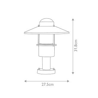 Фонарь-пьедестал Elstead Lighting, Арт. KLAMPENBORG-PED-SIL