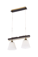 Люстра L420 x W170 x H220(1000), мм, 2*40W (80W), RED+AB (Красный+Бронза) Sfera Sveta 85595/2P RED+AB