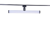 Потолочный светильник Favourite Unika 4157-1U, L300*W28*H82, магнитный светильник черного цвета на шинопровод, с поворотным механизмом, акриловый рассеиватель со встроенной лентой LED
