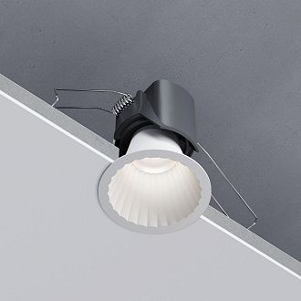 Светильник встраиваемый светодиодный 8,5 см, вр 7 см, 12W, 4000K, Elektrostandard Arco 15274/LED, белый