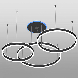 Люстра 120 см LED*180 W, 3000 / 5500 К Citilux Дуэт Черный CL719A701