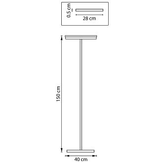 Торшер 40 см, 9W 3000K Lightstar Lodi 723727 Дерево; Черный