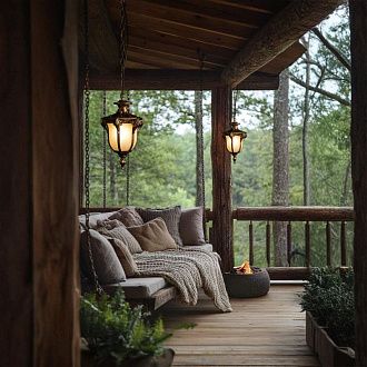 Подвесной уличный светильник *20*34,4-85,4 см, 1*E27*100W, LOFT IT Alessano 100017P, бронзовый