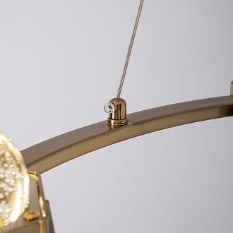 Подвесная люстра WALSH L10 70*70*150 см, 10*LED*5W, 3000K, ImperiumLoft 195470-23, Латунь