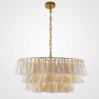 Подвесная люстра TASSEL Бежевый 61*61*35 см, 3*E27*60W, ImperiumLoft TASSEL01, Латунь