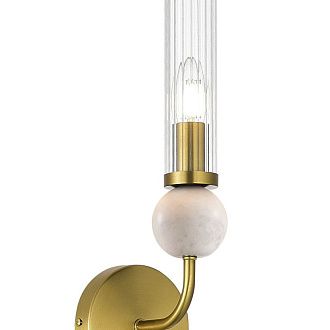 Бра 14*12*39 см, 1*E14*40W, ST-Luce Medea SL1244.301.01, латунный