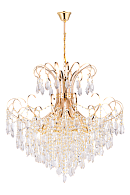 Люстра 730*700-1000, 8*E27, 40W NewRgy Хрусталь (Эконом) 2045/8 FG, Золото