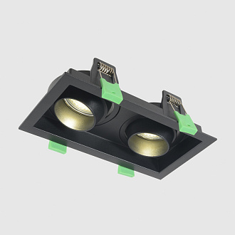 Встраиваемый светильник 18 см, Crystal Lux CLT 069C2 BL, черный, вр 16*8 см