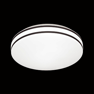 Cветильник 48*8,8 см, LED 72W, 3000-4200-6500 К, IP43, белый/черный, пластик Sonex Lobio Rbg, 3056/EL