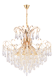 Люстра 730*700-1000, 8*E27, 40W NewRgy Хрусталь (Эконом) 2045/8 FG, Золото