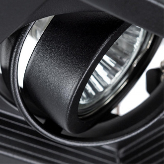 Встраиваемый светильник 13 см Arte Lamp CANIS A6661PL-1BK черный, вр 10*10 см