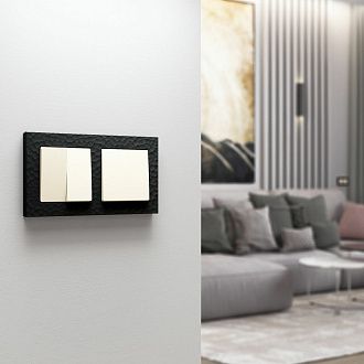 W1110062 Выключатель одноклавишный, айвори матовый Werkel, 4690389184543