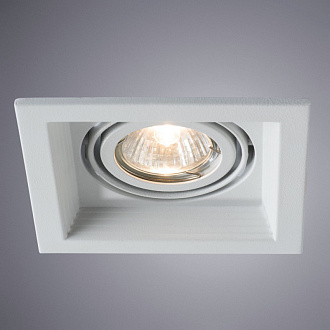 Точечный светильник 13/10.5 см, GU10, IP20 Arte Lamp A6661PL-1WH белый, вр 10,2*10,2 см