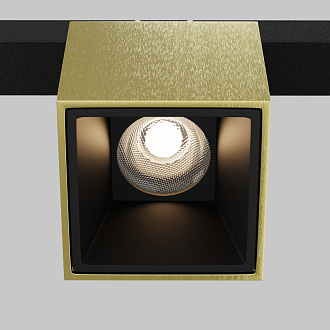 Светильник на шине 19,3*5,3*9,6 см, LED, 7W, 4000К, Maytoni Technical Alfa S TR133-2-7W4K-BS латунный