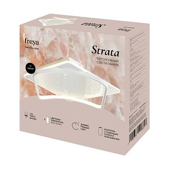 Светильник 54*54*-9 см, *LED*99W, Freya Страта / Strata FR6152CL-L99W, Белый