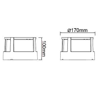 Уличный светильник 17*17 см, *LED*15W, 2700-4000K, Mantra Creek MAN8858, белый