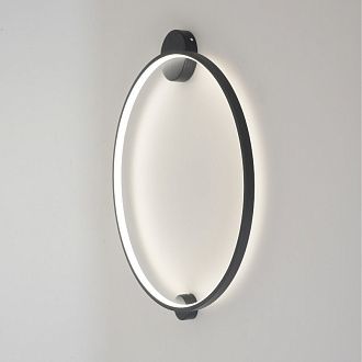 Настенный светильник 60 см, 26W, 3000-6000K, Crystal Lux REAL AP26W LED BLACK, черный