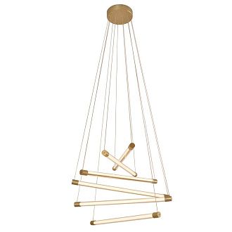 Люстра 63,5*63*150 см, 6*LED*50W, 3000K Gerhort G61282/6BGD, Золото