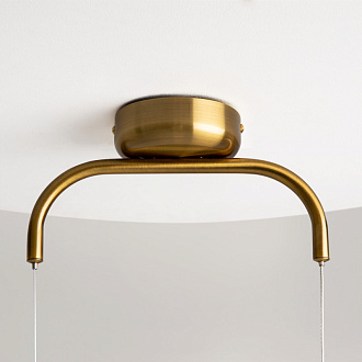 Светильник 25 см, 8W, 3000K, Maytoni Cabaret MOD170PL-L8BS3K, латунь