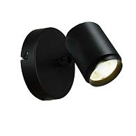 Уличный настенный светильник 15*13,5 см, 1*LED, 12W, 4000K, Favourite Securitas 4638-1W, черный матовый