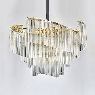 Подвесная люстра WALTZ D80 80*80*56 см, 18*E14*40W, ImperiumLoft WALTZ01, Золотистый