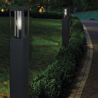 Уличный светильник 12*12*80-80 см, вр  см, 1*E27*20W, K, Mantra Nevada MAN8901, черный