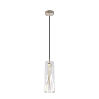 Подвес 15*50-150 см, 1*LED, 20W, 4000K, Favourite Striata 4626-1P, Матовое золото