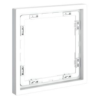 Рамка пластиковая Voltum S70 на 1 пост, белый матовый пластик Soft touch VLS100102