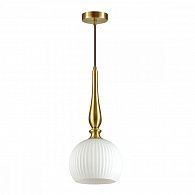 Подвес Odeon Light Runga 4767/1 диаметр 20 см, белый/бронзовый