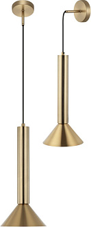 Подвесной светильник 18*165 см, 1*GU10, 9W, Stilfort Martinini 2182/05/01PW бронзовый