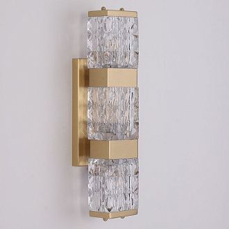 Бра MAGNET WALL 9,5*9,5*46 см, 1*G9*40W, ImperiumLoft magnet-wall01, Латунь