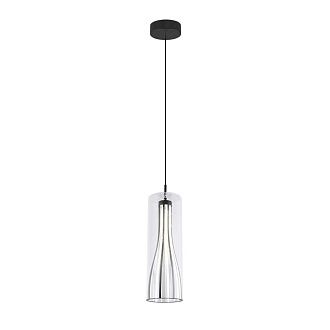 Подвес 15*50-150 см, 1*LED, 20W, 4000K, Favourite Striata 4627-1P, черный матовый