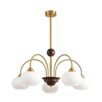 Люстра потолочная *67*65-65 см, 5*E27*60W, Lumion Larina 8323/5C, латунь