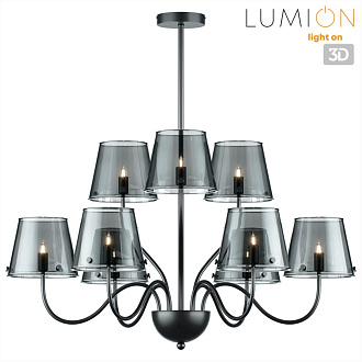 Люстра потолочная 72*70 см, 1*G9*20W Lumion Smoky 6570/9C черный