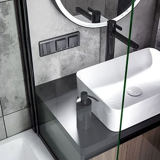 Набор клавиш для выключателя трехклавишного (графит рифленый) W1139004 Werkel 4690389158506